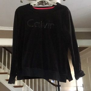 Calvin Klein sweatsuit velour sz large like new